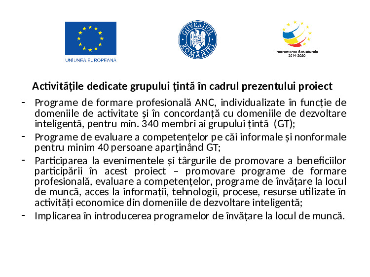 Prezentare conferinta lansare proiect