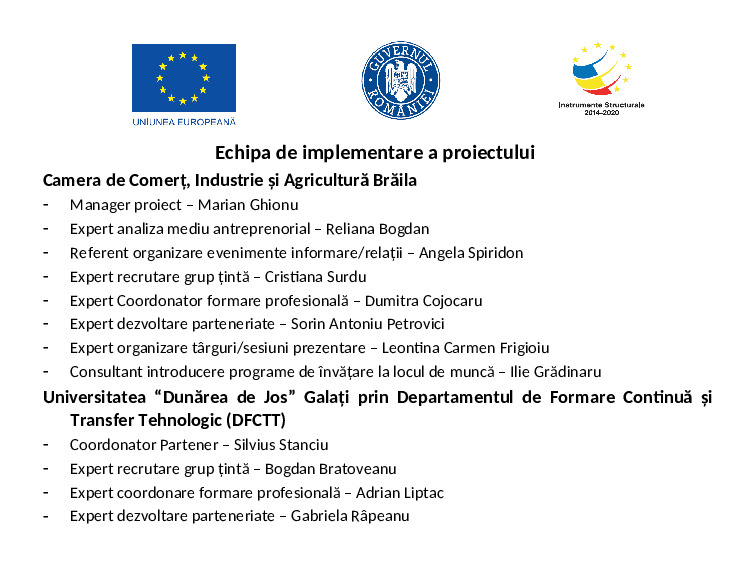 Prezentare conferinta lansare proiect