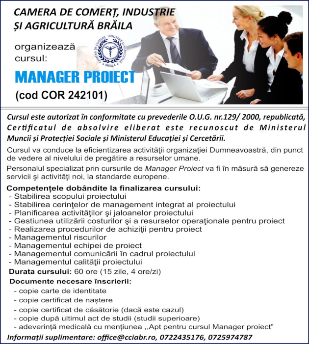 Curs Manager de proiect